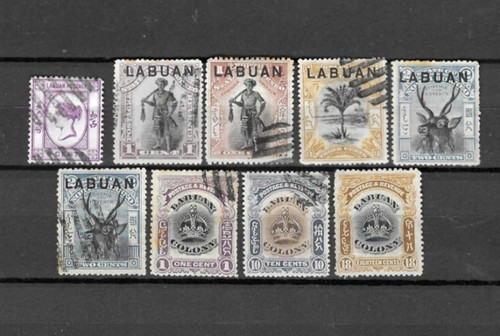 Labuan 1885 1902 mixed - labuan,