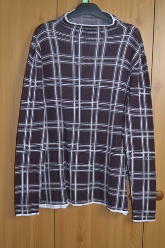 Lady high neck sweater maroon - high,