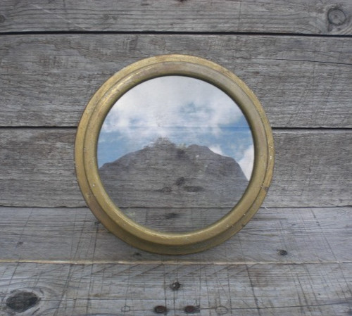 Vintage brass porthole - brass, style