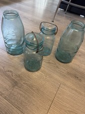 4 x Vintage Ball Mason ideal Jars 1908 