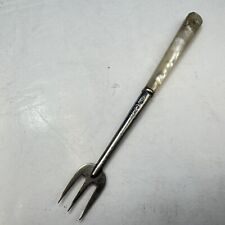 Sterling Silver & Mother Of Pearl Pickle Fork 1913 Hallmarked Lovely