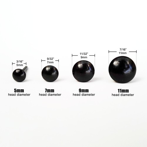 Black upholstery nail wine - black,