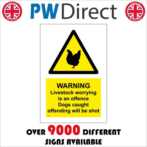Sign warning livestock chicken - warning,
