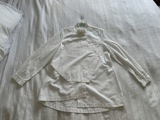 Cabbages & Roses White Cotton Long Sleeve Asymmetric Blouse Shirt Top Size 12