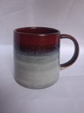 *LARGE MUG* chunky Grey Red
