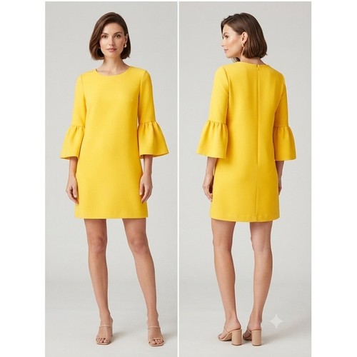 Zara women dress yellow - zara, xs