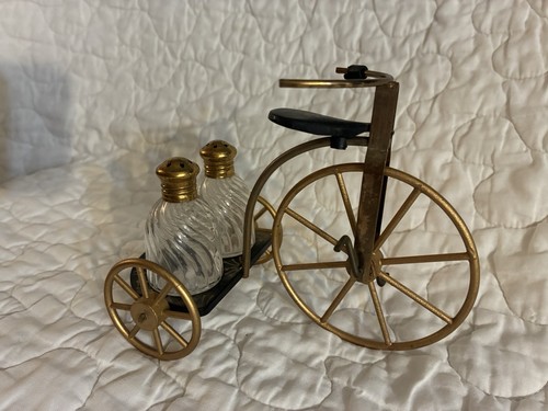 Vtg brass penny farthing - vtg,