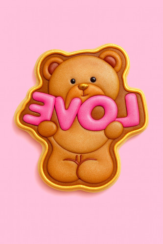 8cm teddy bear love sign - bear,
