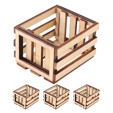  4pcs Dollhouse Milk Crate