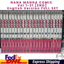 NANA Manga Complete Set Full Vol. 1-21 English Version Comic Book Series New Set