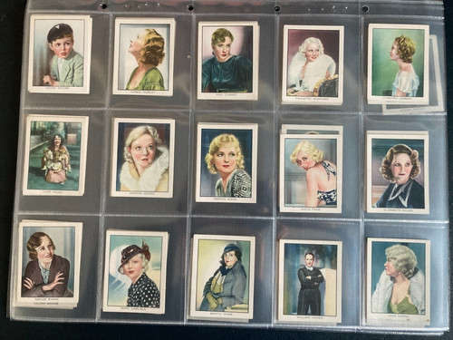 Cigarette cards cinema - cigarette,
