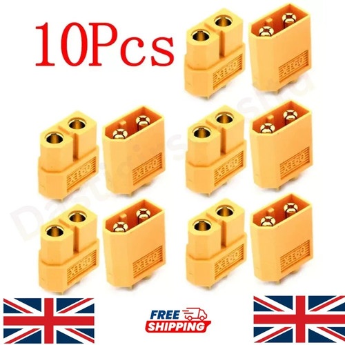 10pcs 5pairs xt60 male - male, +female