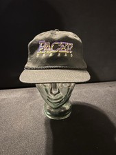 Vintage Pacer Wheels Braided Hat Cap Black Purple