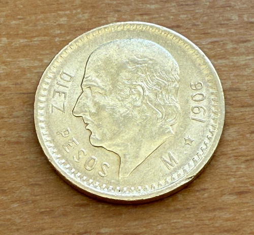 Mexico 1906 gold - mexico, 10