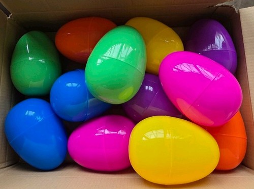 Large plastic easter eggs - large,