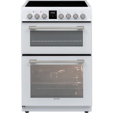 Sharp KF-66DIDD04WM1I 60cm double oven Electric Cooker with induction hob