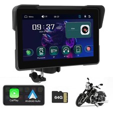 7" Motorcycle GPS Wireless CarPlay Android Auto Car Stereo for Motorbike Airplay