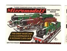 Card Model Kit – Micromodel PG VII – 3 Locomotives.