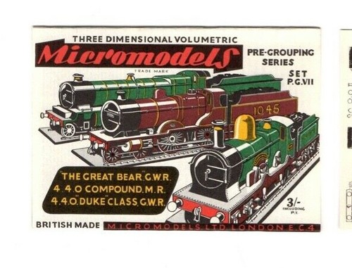 Card model kit micromodel - model, –