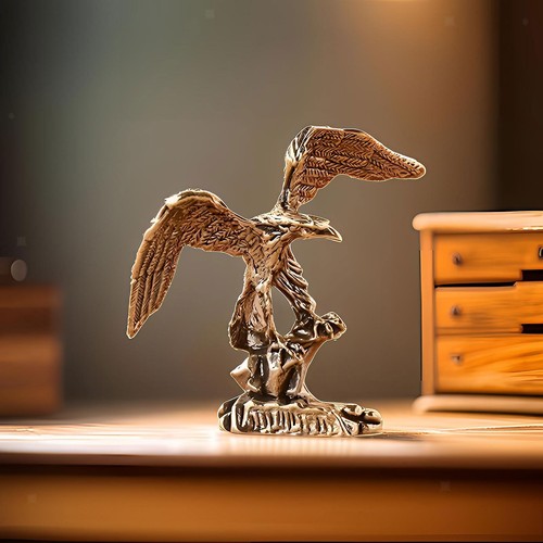 Eagle statue copper - eagle, feng