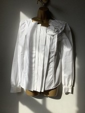 Anne Fontaine White Pima Cotton Lagune Fitted Shirt 42 UK 14 NWOT 🤩