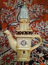 Tony Carter Collectable Miniature Teapot  Small Clock Ltd Edition 022/199