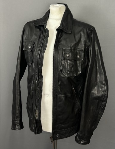 Diesel leather jacket - jacket, black