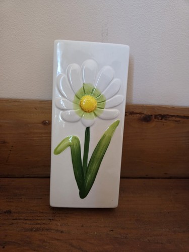 Daisy flower ceramic wall - flower,