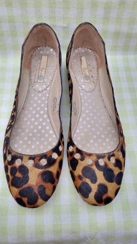 Boden leather leopard print - boden,