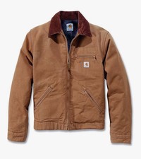 Carhartt Duck Blanket Lined Detroit Workwear Jacket in Brown - Sz L