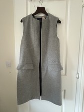 ZARA LONG GREY WOOL BLEND