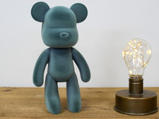 Fabulous Flocked Grey Blue