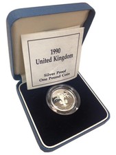 SILVER PROOF £1 ONE POUND