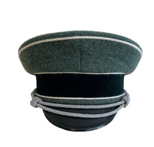 Reproduction WW2 German Army Officer Visor Cap - Field Grey- All Sizes