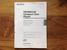 Sony CDX-4270R  Operating