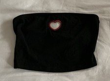 Black & Red Bandeau Top