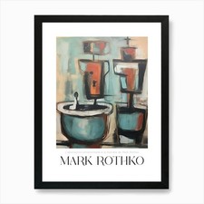 Mark Rothko 2 Art Print Framed