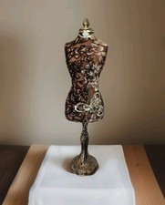 Vintage Gisela Graham Brown Decorative Mini Mannequin Jewellery Display Stand