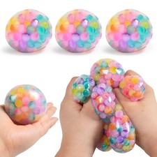 6cm rainbow bead stress - 6cm,
