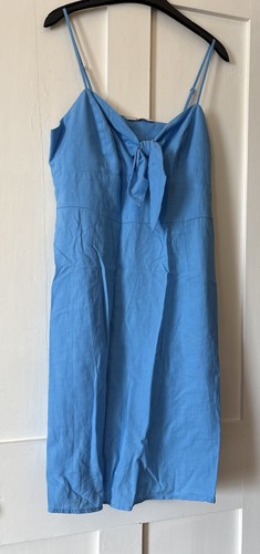Cornflower blue linen - cornflower, blend