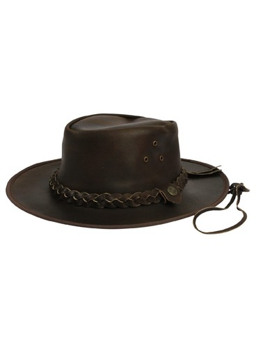 Leather cowboy hat - cowboy, australian