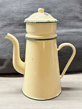 VINTAGE ENAMEL TEA INFUSER POT