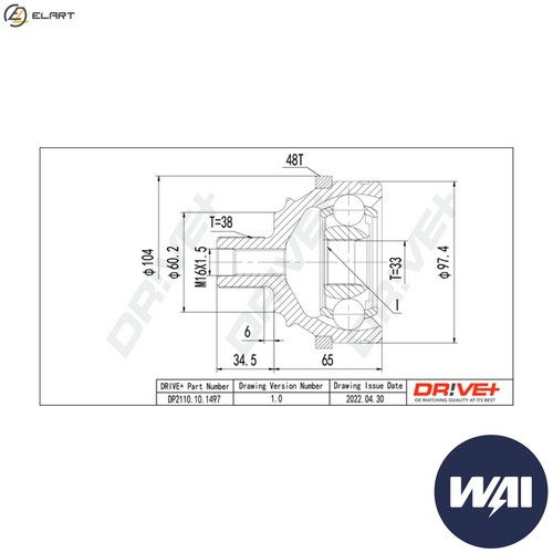 Joint kit drive shaft - kit,