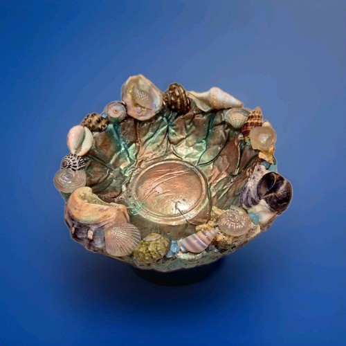 Handcrafted shell trinket - handcrafted, dish