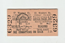 Great western railway ticket - western,