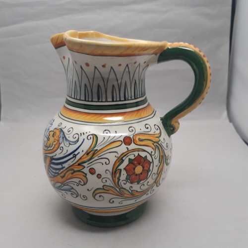 Vintage italian pottery ewer - italian,