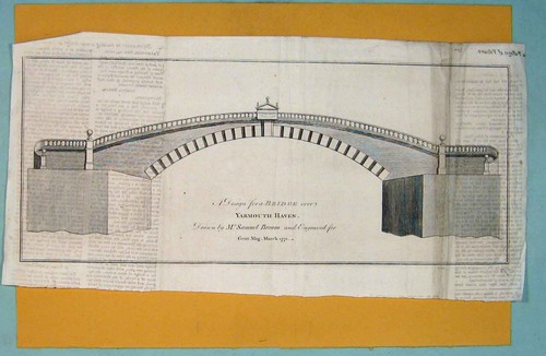 Original old antique print - old,