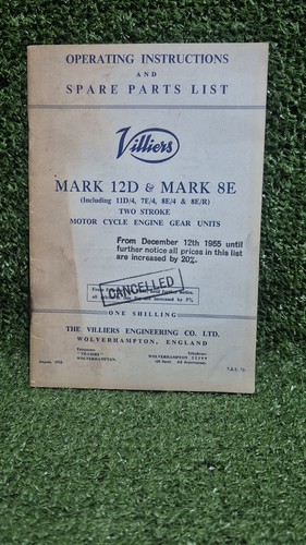 Villiers 12d engine unit - mk,