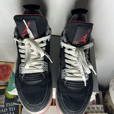 Size 8- Air Jordan 4 Retro Bred Reimagined.