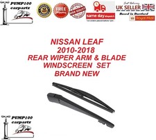 REAR WIPER FOR NISSAN LEAF 2010-2018  ARM AND  BLADE WINDSCREEN  SET  NEW